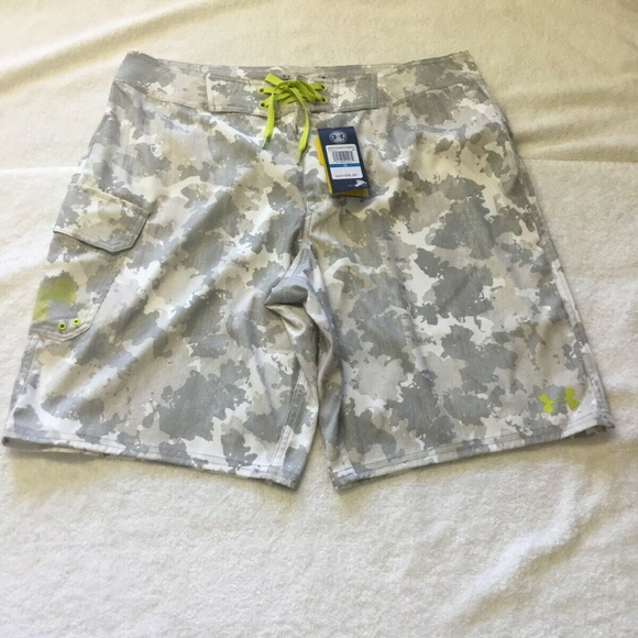 under armour camo swim trunks
